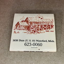 Cascade Motel (Olde Mill Inn on the Lake) - Matchbook